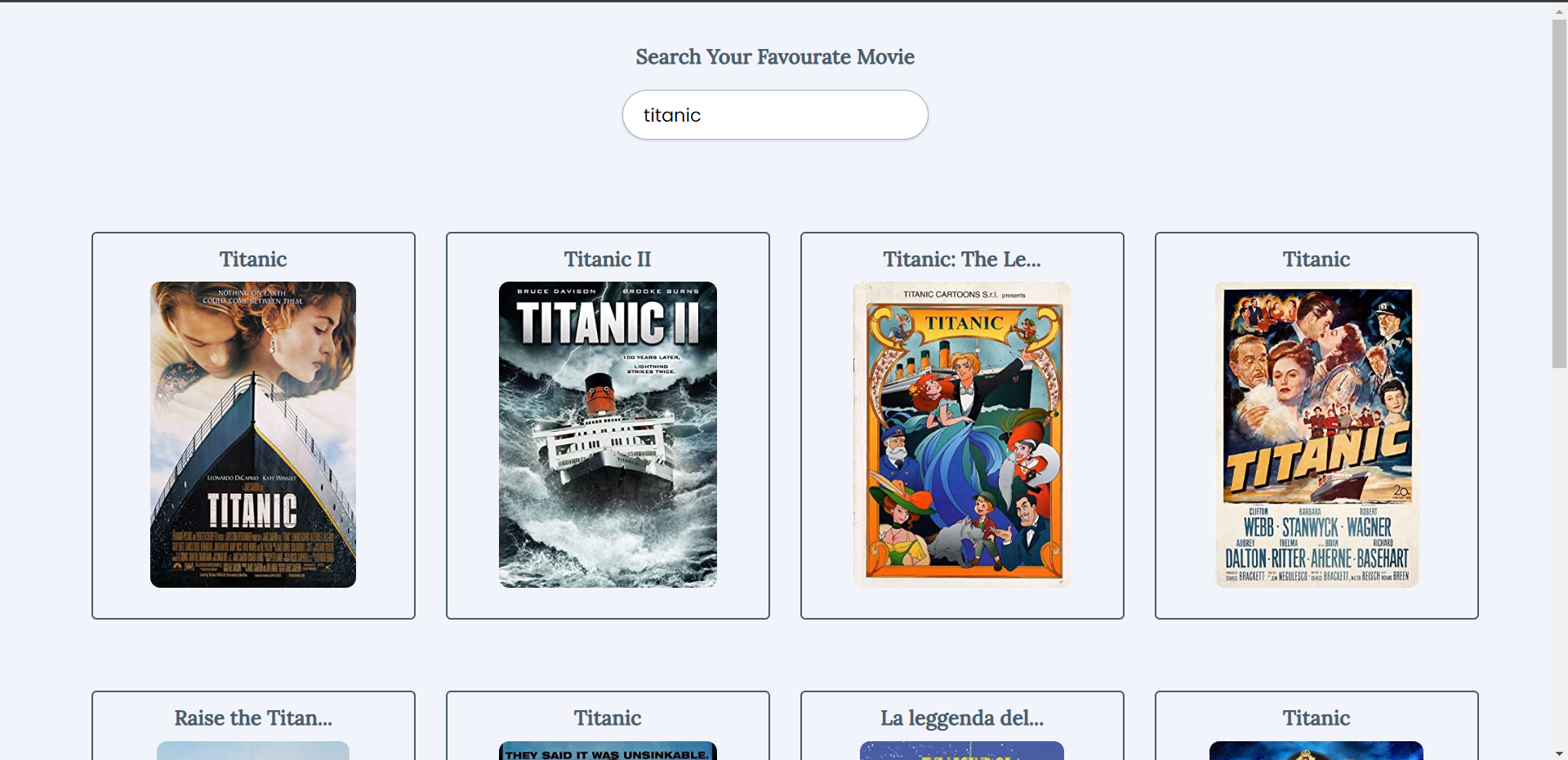 Movie Website